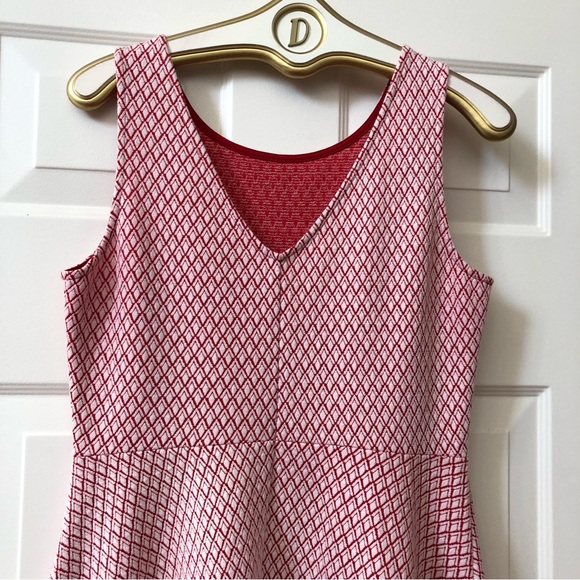 Gilli Skater-Style Fit & Flare Dress w/V-Back Neckline - Picture 3 of 7